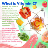 MEENCCD Vitamin C Gummies 1000mg on a wooden table