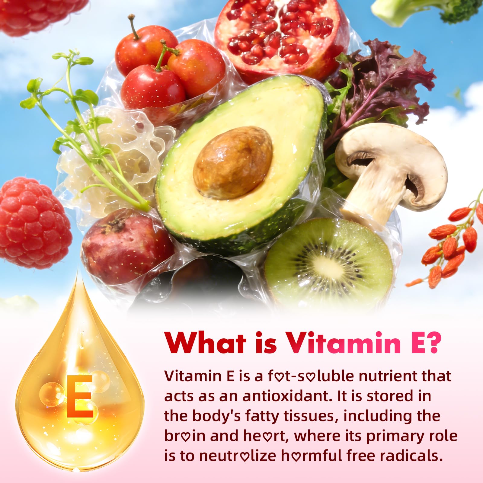 MEENCCD Vitamin E Gummies in a hand