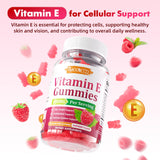 MEENCCD Vitamin E Gummies on a wooden table