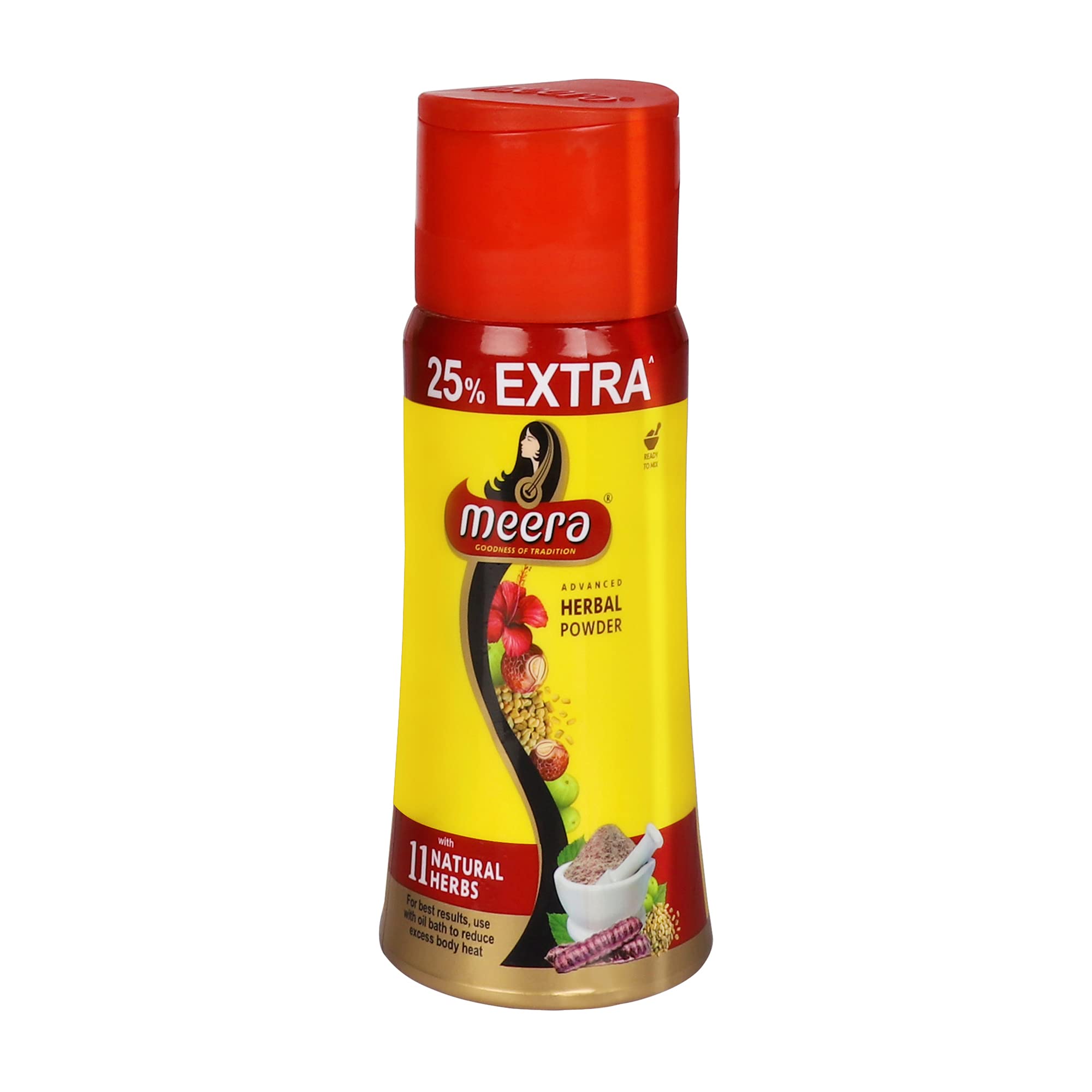 Meera Advanced Herbal Hair Powder 150g front view
