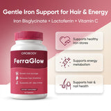 Megacephalus Gentle Iron Support Supplement bottle side view
