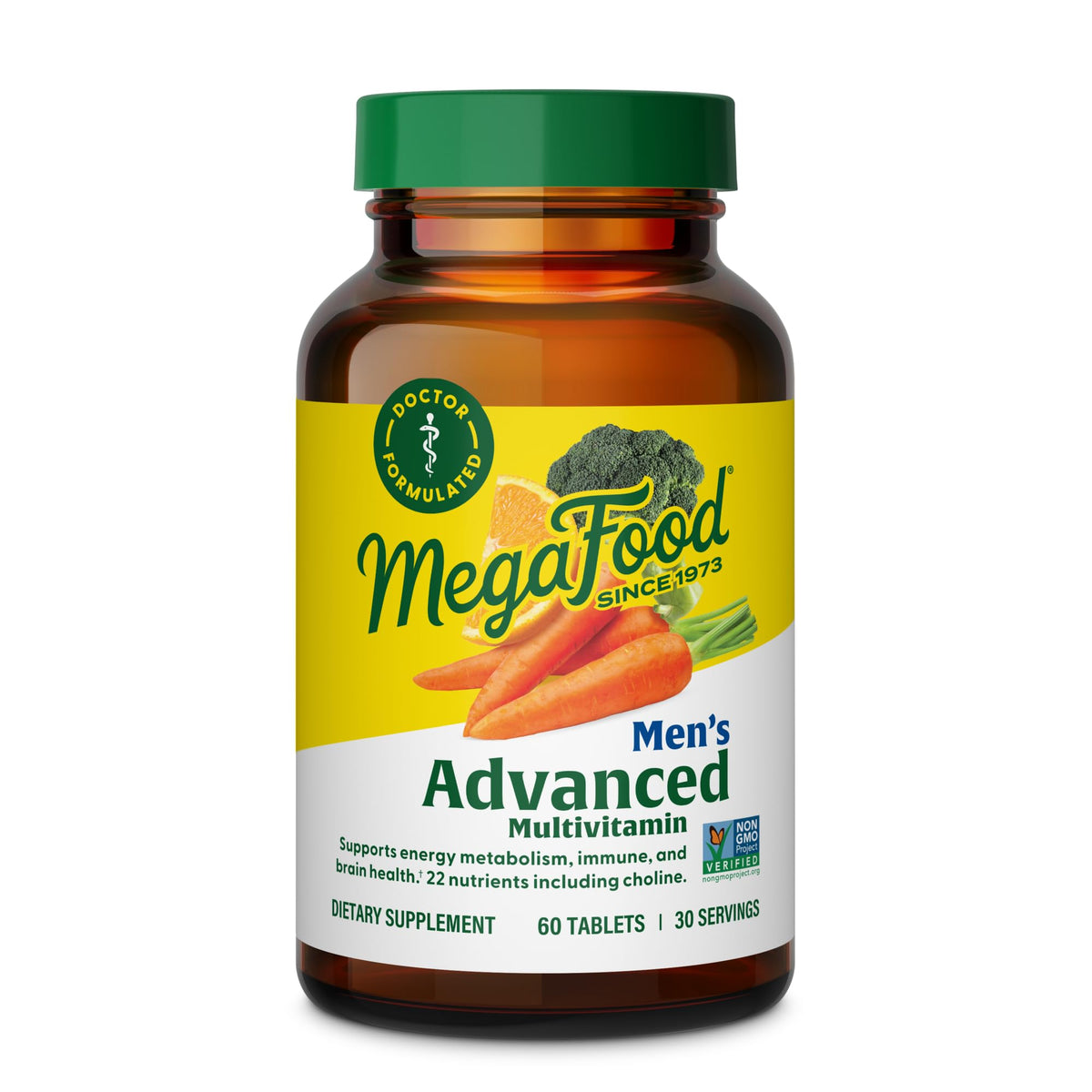 MegaFood Advanced Multivitamin bottle front view