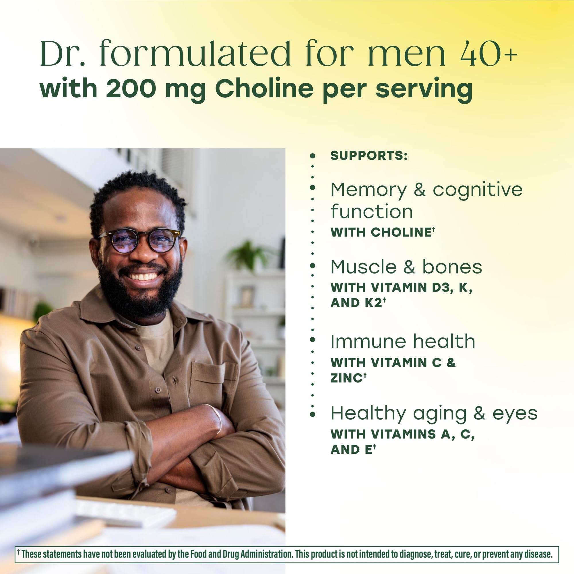 MegaFood Advanced Multivitamin for Men 40+ bottle with label