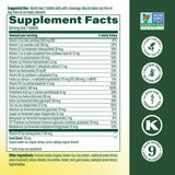 MegaFood Advanced Multivitamin side view showing tablet size
