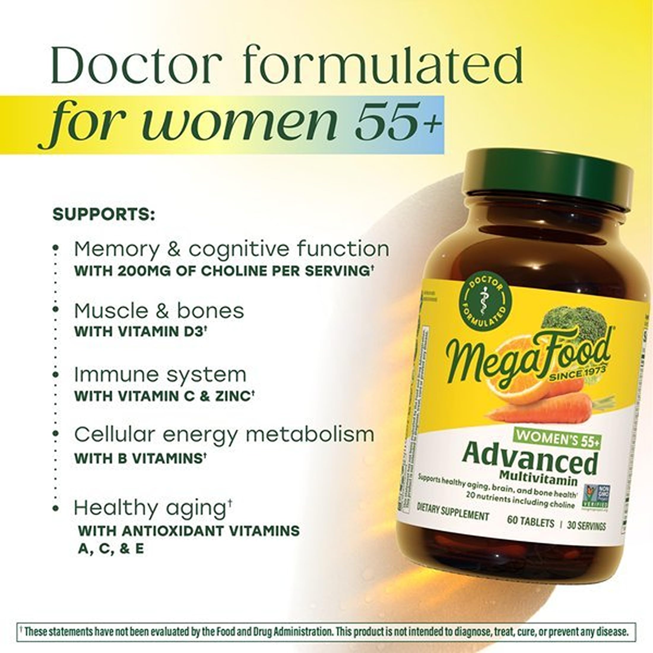 MegaFood Advanced Women's Multivitamin 220g packaging