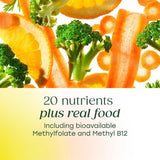MegaFood Advanced Women's Multivitamin 220g tablets on a table