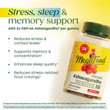 MegaFood Ashwagandha Gummies 600mg mixed berry flavour close-up