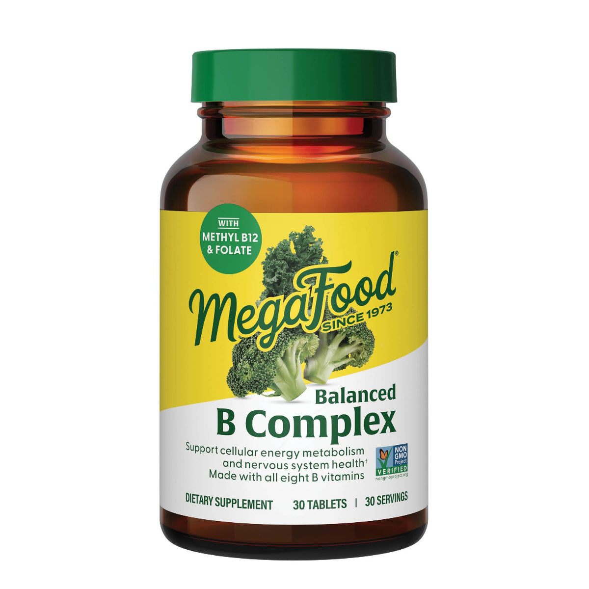 MegaFood B Complex Vitamin Supplement front view