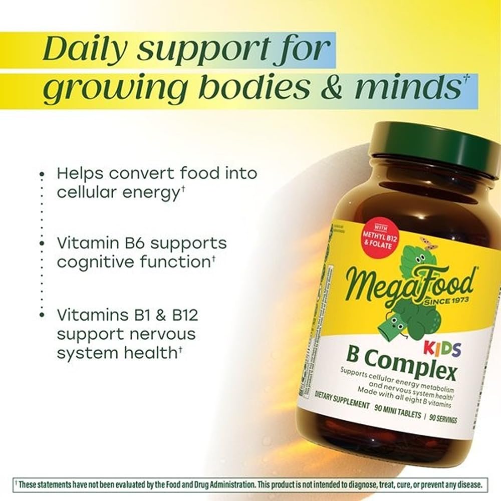 MegaFood B Complex Vitamins for Kids mini tablets