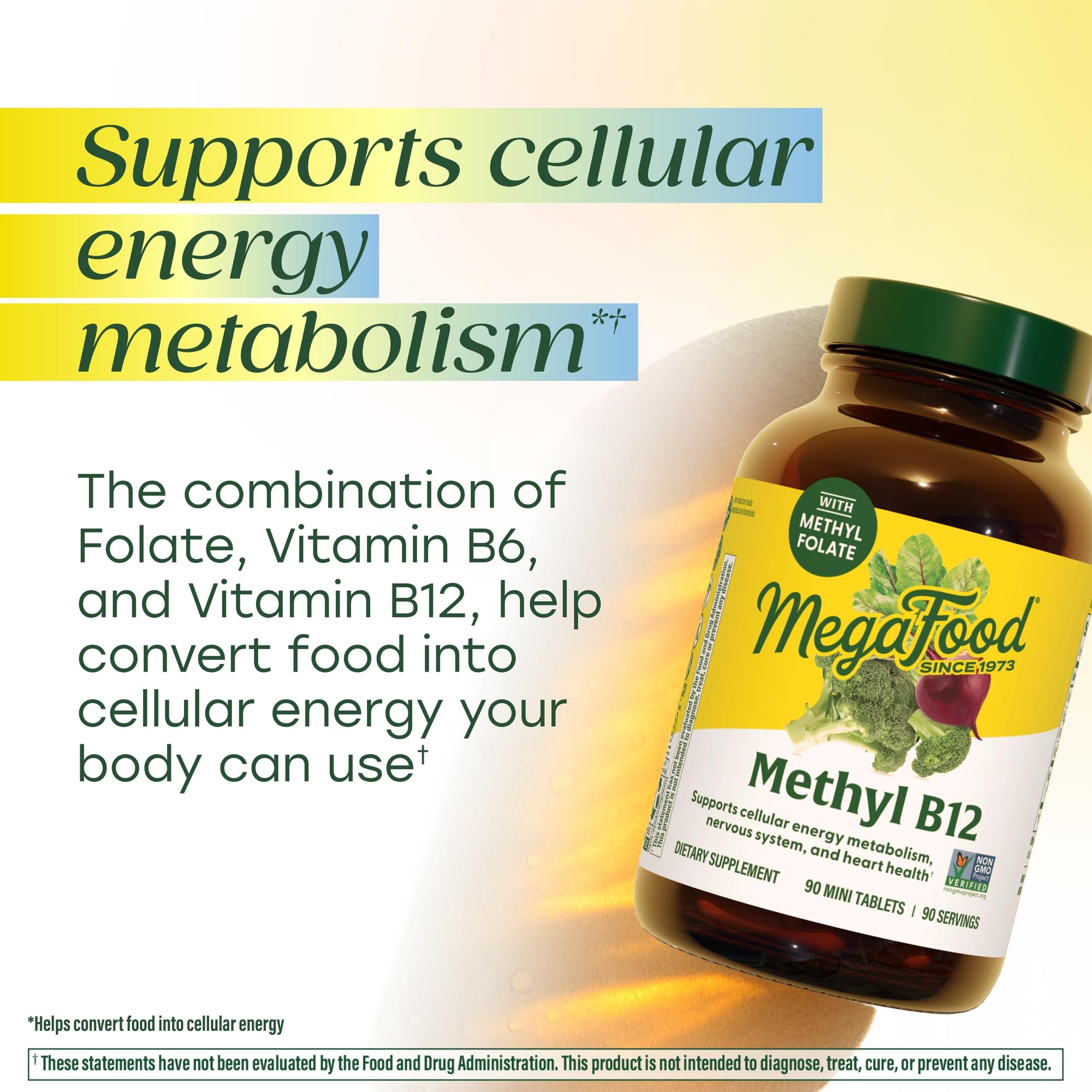 MegaFood B12 Vitamin Complex 60 Tablets packaging