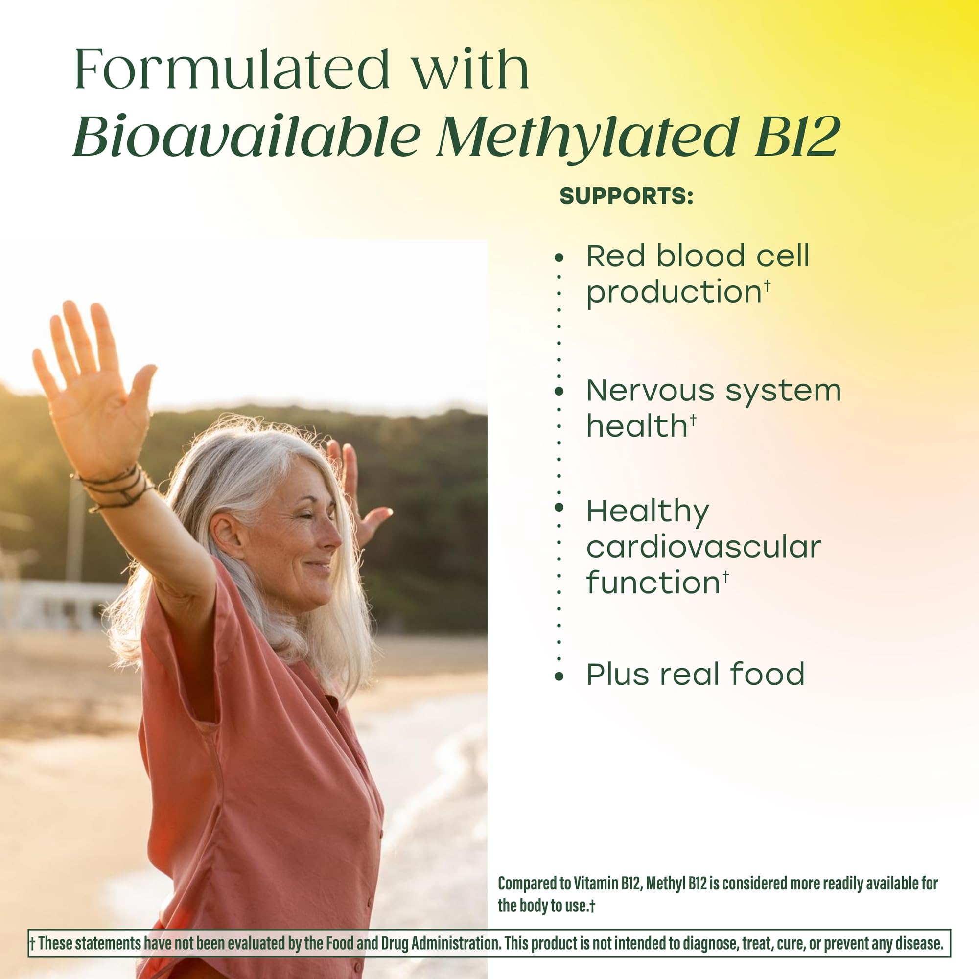 MegaFood B12 Vitamin Complex tablet close-up