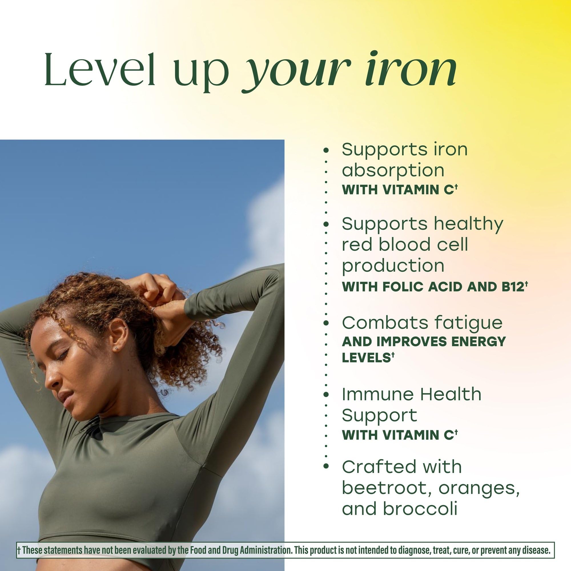 MegaFood Blood Builder Iron Supplement 154g mini tablets