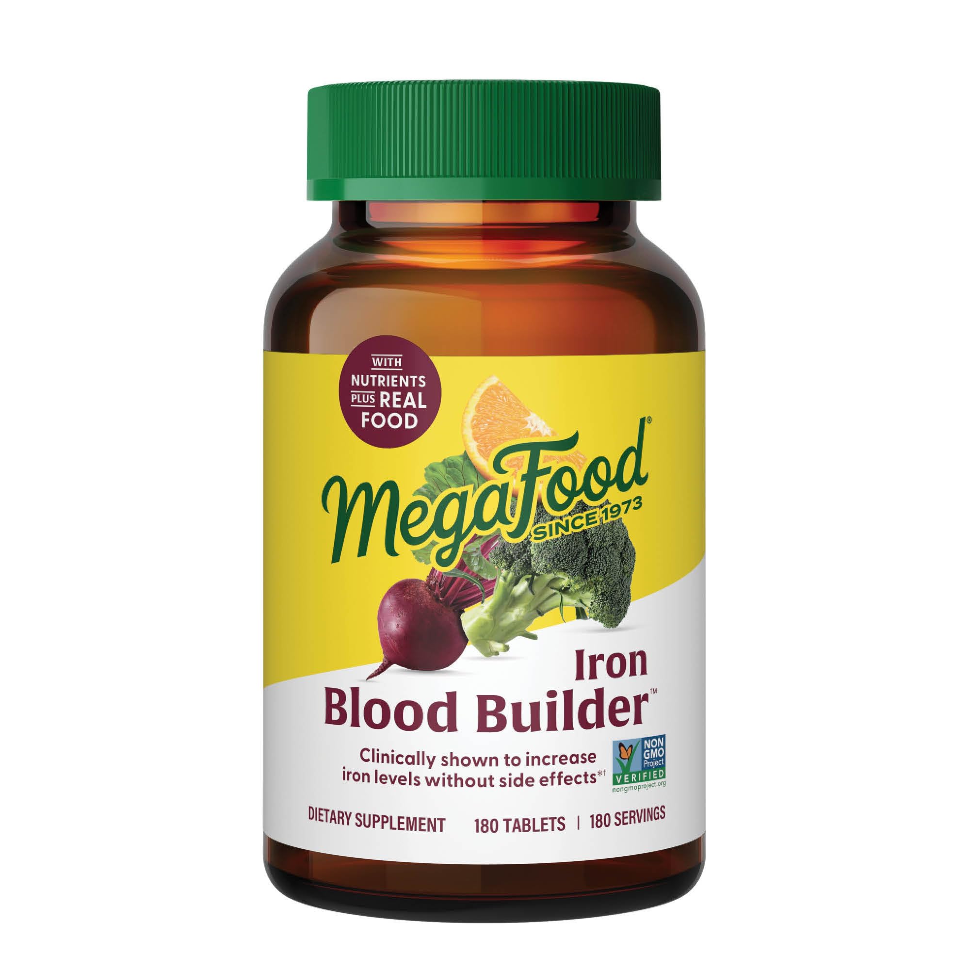 MegaFood Blood Builder Iron Supplement 399g front view