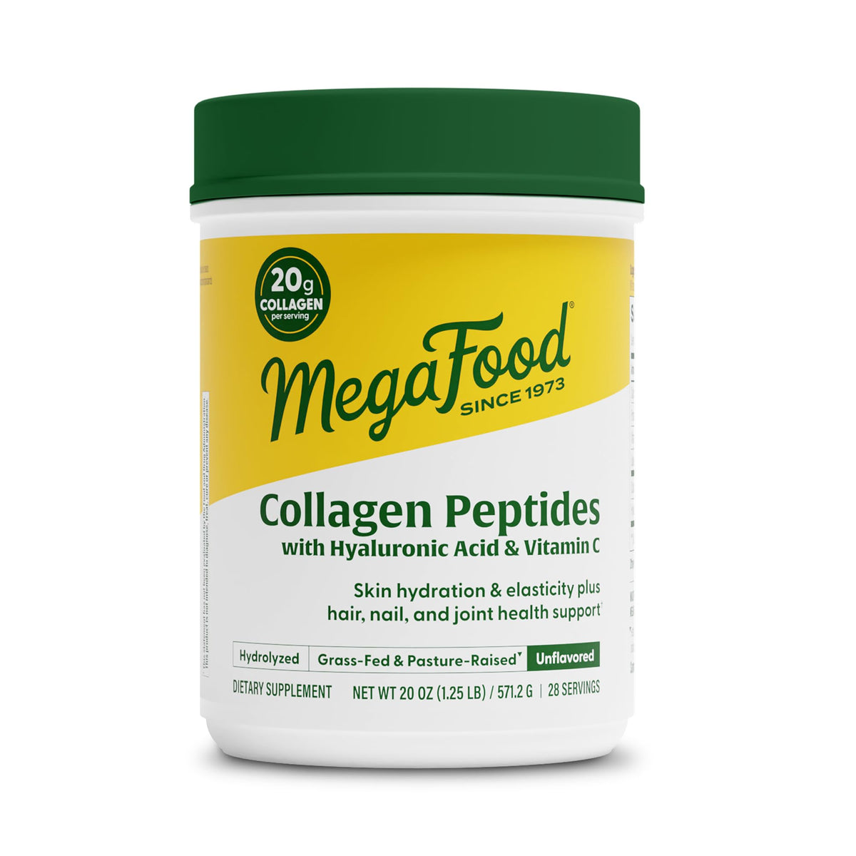 MegaFood Collagen Powder 20oz jar front view
