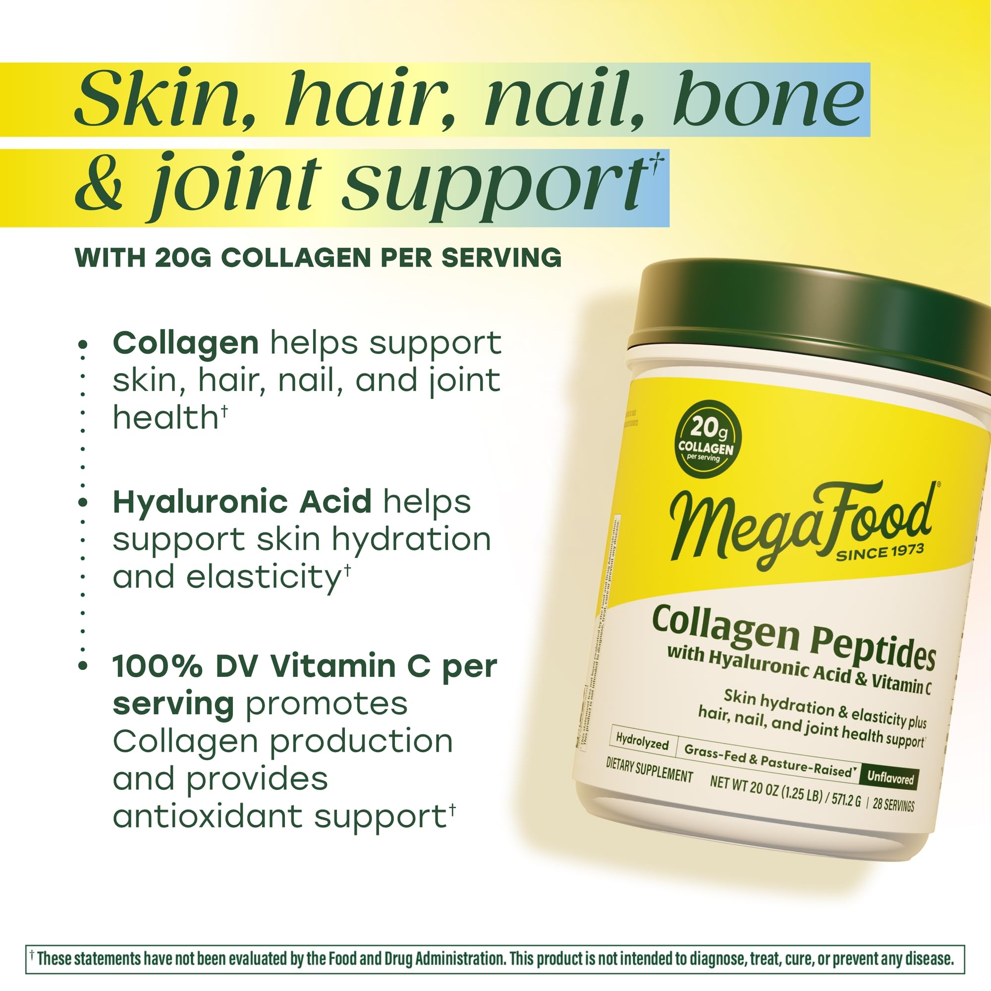 MegaFood Collagen Powder mixed in a smoothie