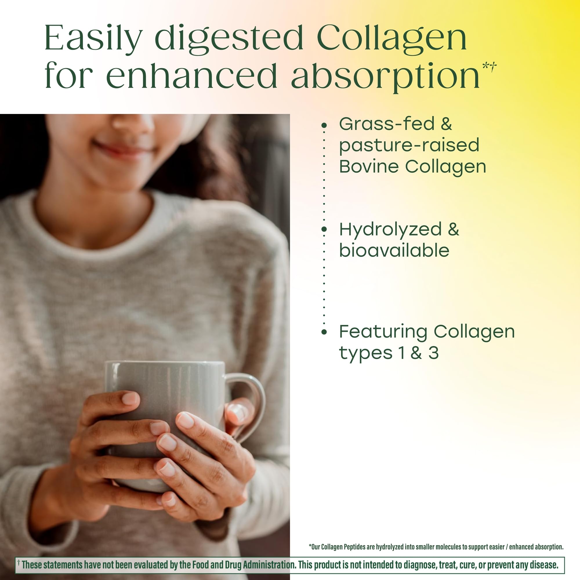 MegaFood Collagen Powder mixed in coffee
