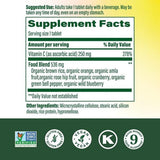 MegaFood Complex C Vitamin C Supplement 250mg side view