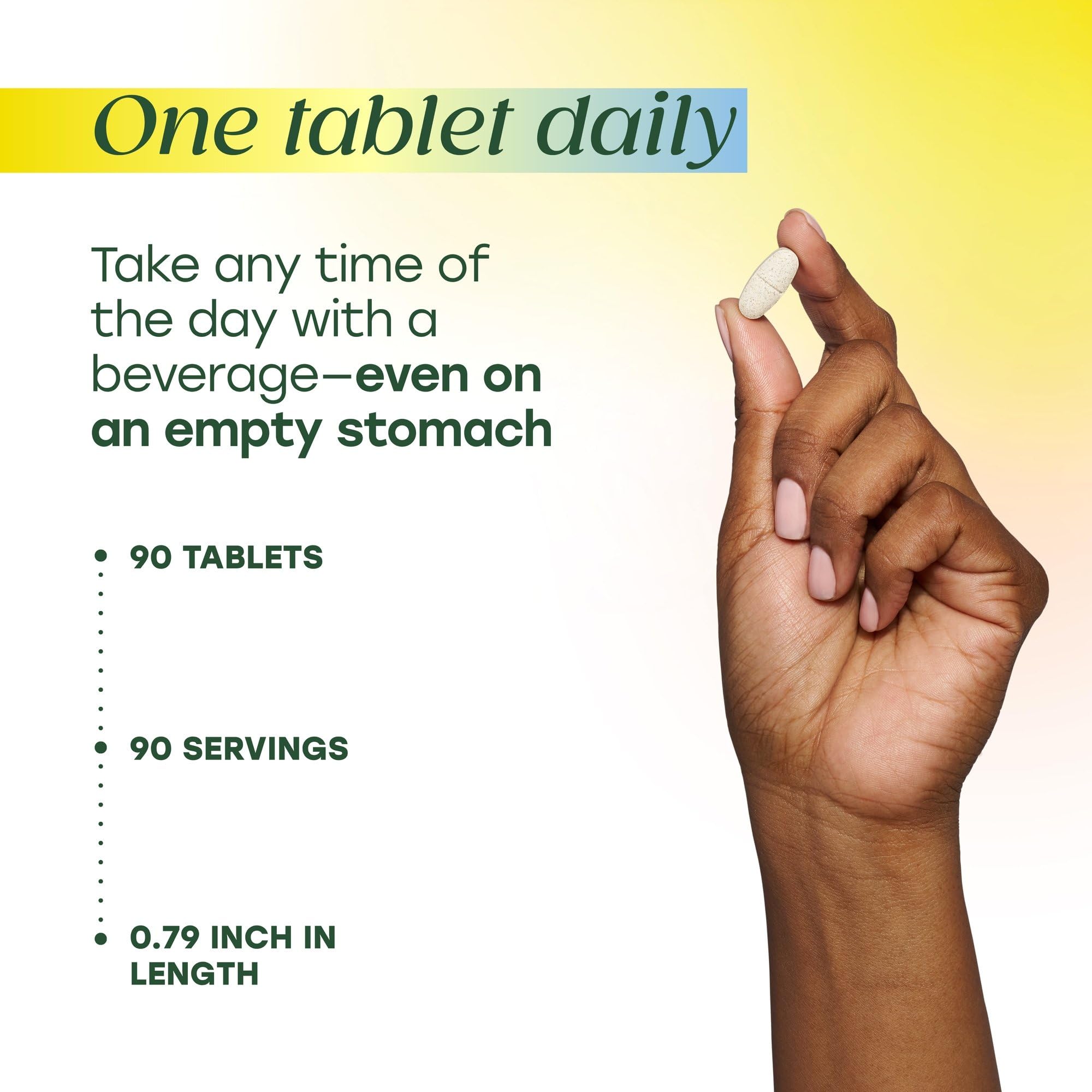 MegaFood Daily Vitamin D3 supplement side view