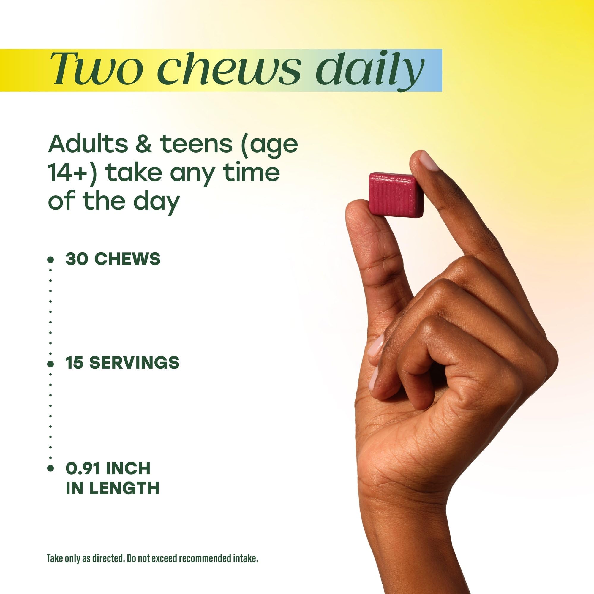 MegaFood daily wellness + Calm Magnesium Chews individually wrapped chews