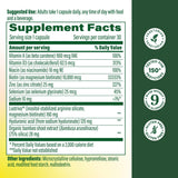 MegaFood Hair Growth Support Capsules back view with ingredient list