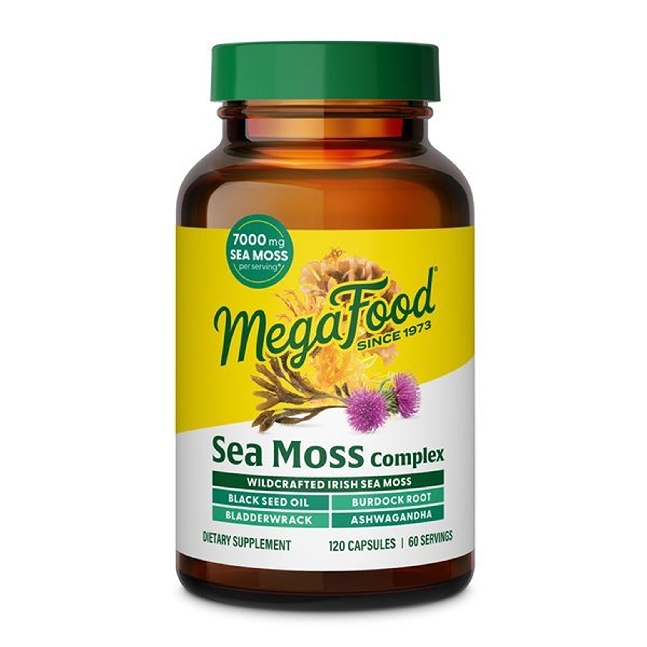 MegaFood Irish Sea Moss 5-in-1 Supplement bottle front view