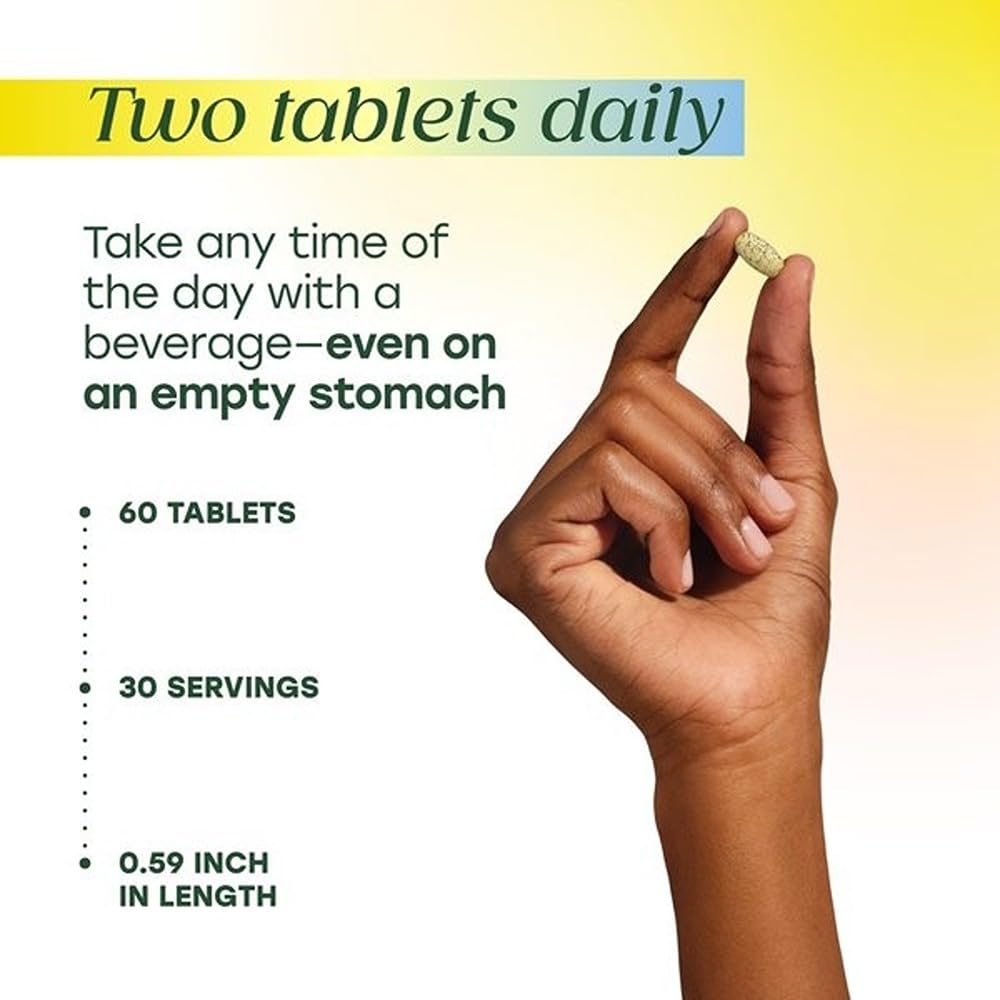 MegaFood L-Theanine B Complex 200mg with a glass of water