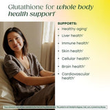 MegaFood Liposomal Glutathione 60 Capsules on a wooden table