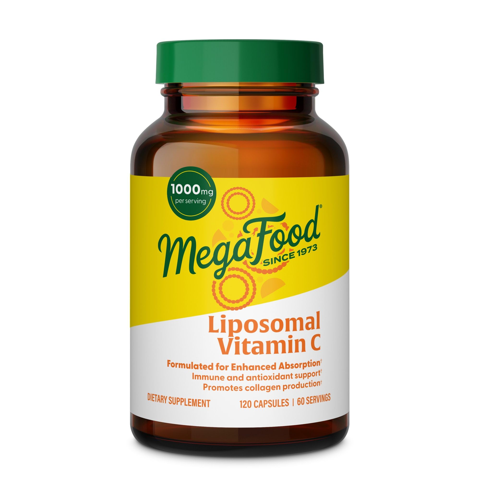 MegaFood Liposomal Vitamin C Capsules 1000mg front view
