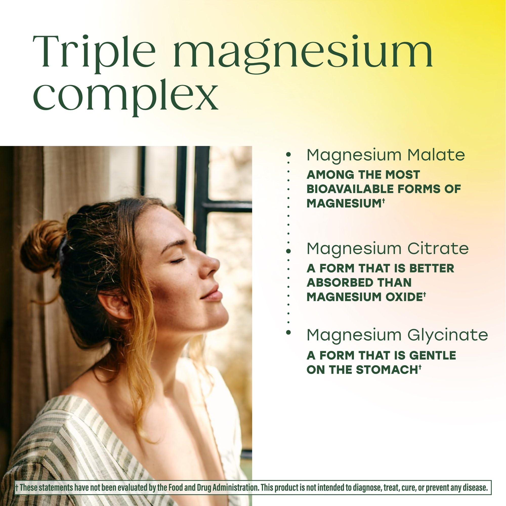 MegaFood Magnesium Capsules on a wooden surface