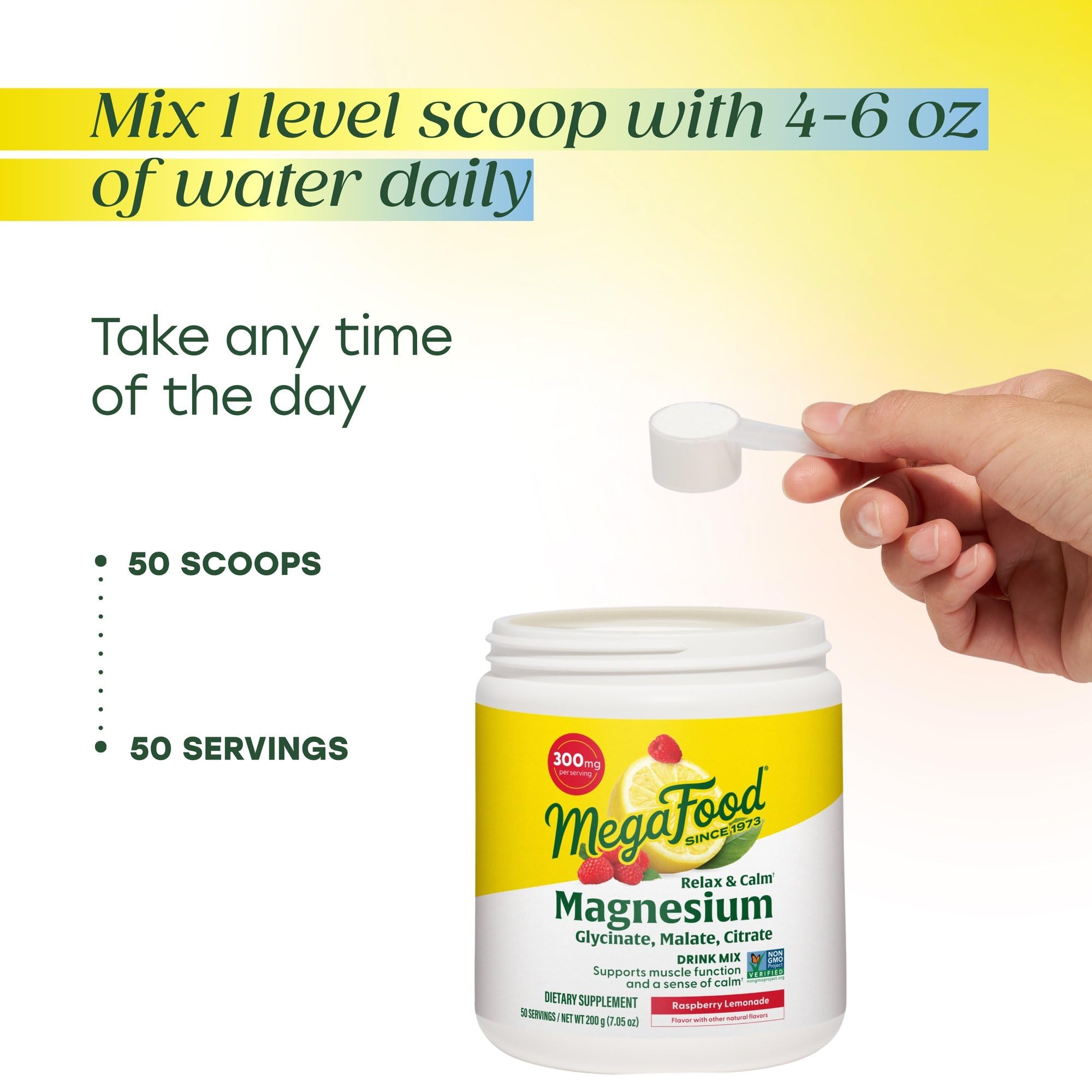 MegaFood Magnesium daily wellness & Calm Drink Mix ingredients list