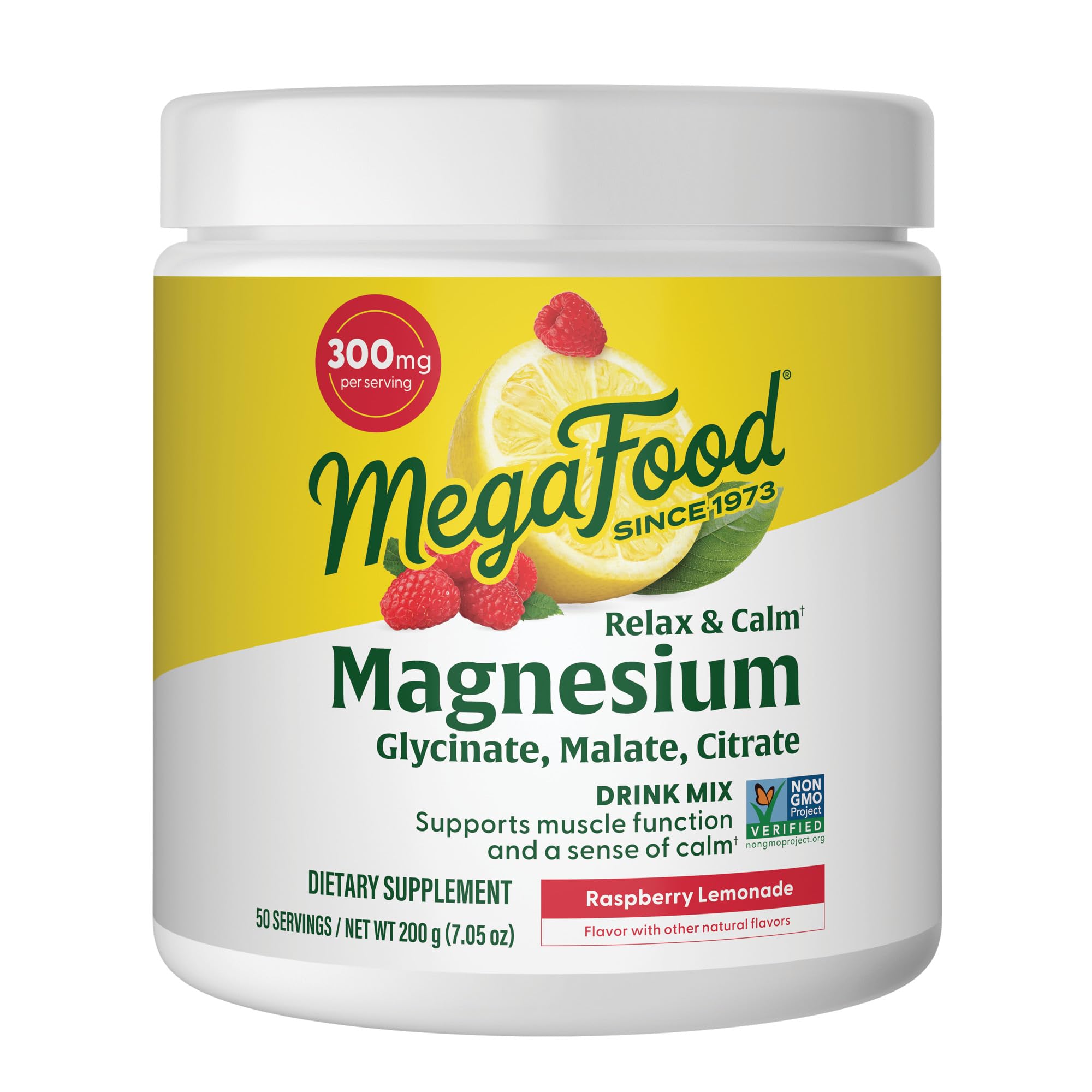 MegaFood Magnesium daily wellness & Calm Drink Mix packaging front view