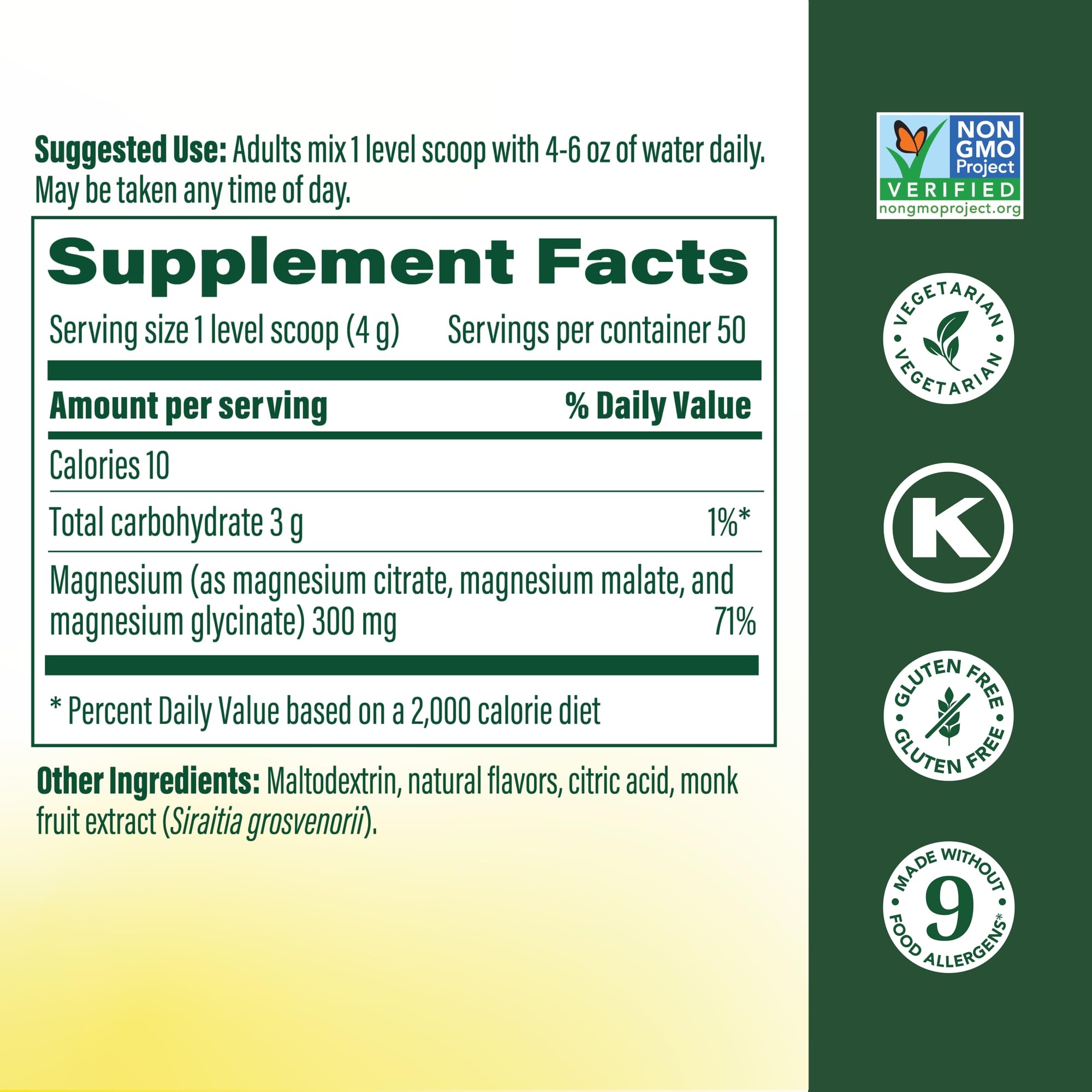 MegaFood Magnesium Drink Mix 300mg Blackberry Hibiscus packaging