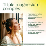 MegaFood Magnesium Supplement 300mg capsules on a wooden surface