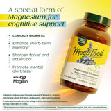 MegaFood Magnesium Threonate 2000mg 90 Capsules bottle with label