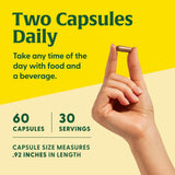 MegaFood Maitake Mushroom Supplement bottle back view
