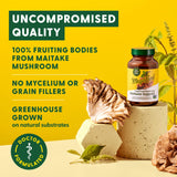 MegaFood Maitake Mushroom Supplement bottle side view