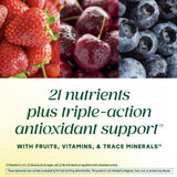 MegaFood Men's 55+ Multivitamin Gummies nutritional information