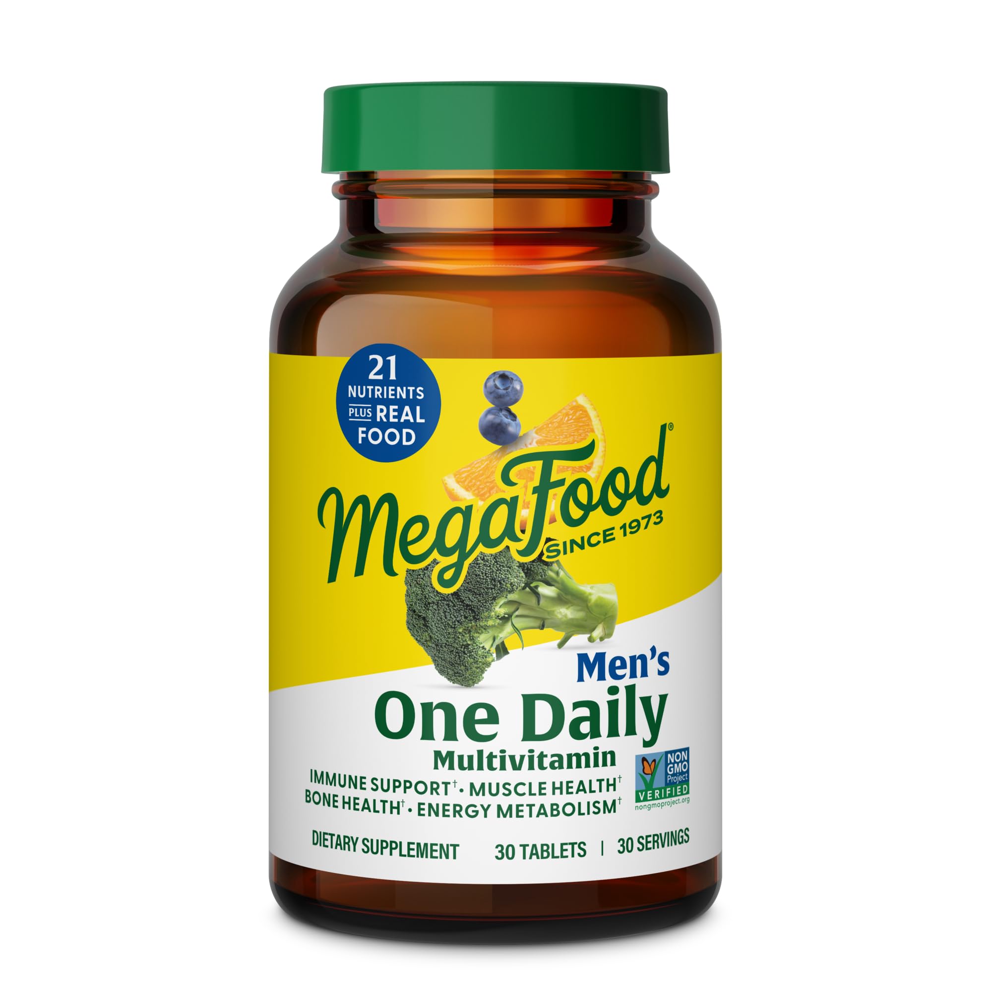 MegaFood Men's Multivitamin 177g front view with packaging