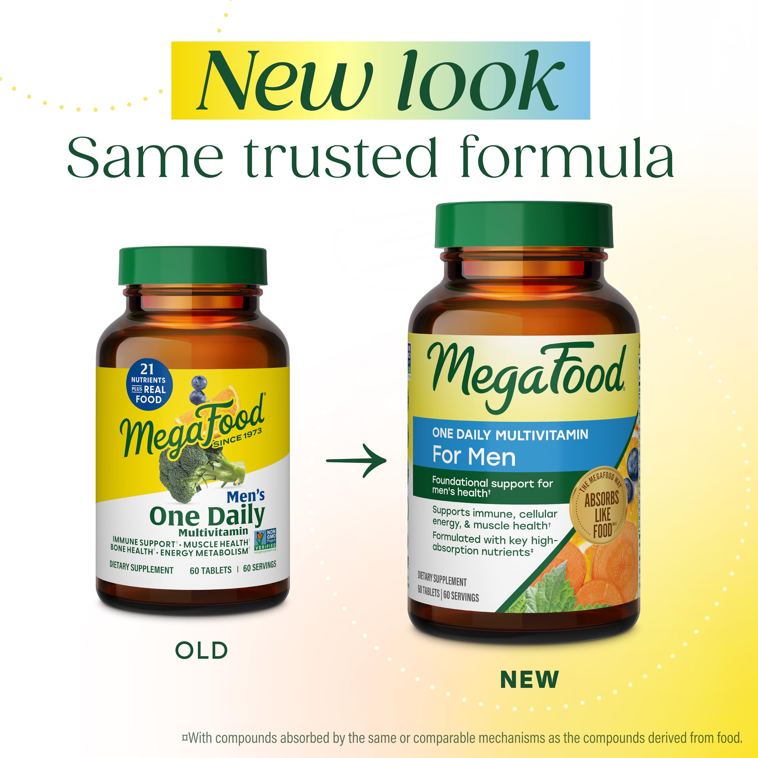 MegaFood Men's Multivitamin 227g side view