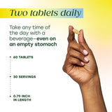 MegaFood Multivitamin 227g showing nutrition facts on the label