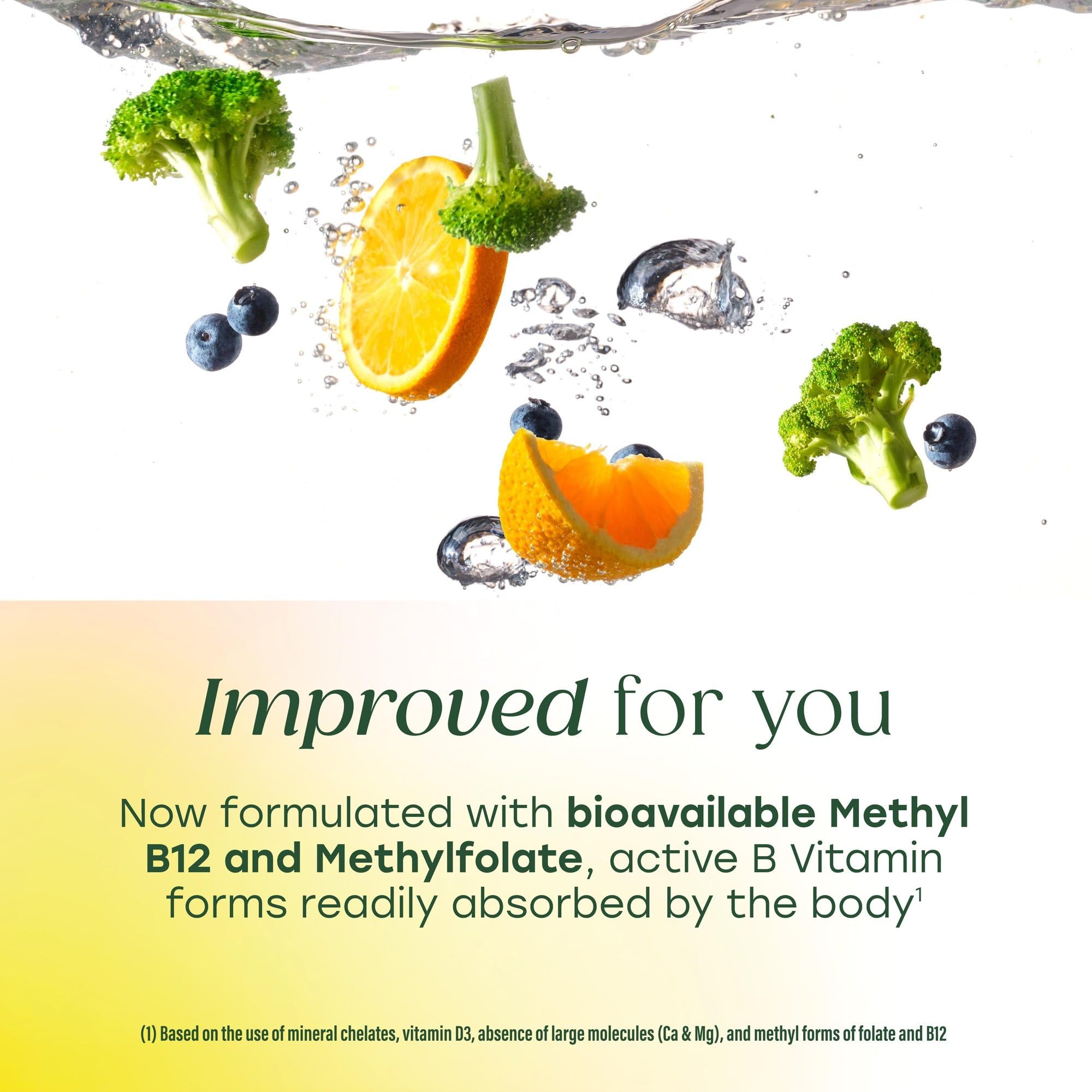 MegaFood Multivitamin back view with label
