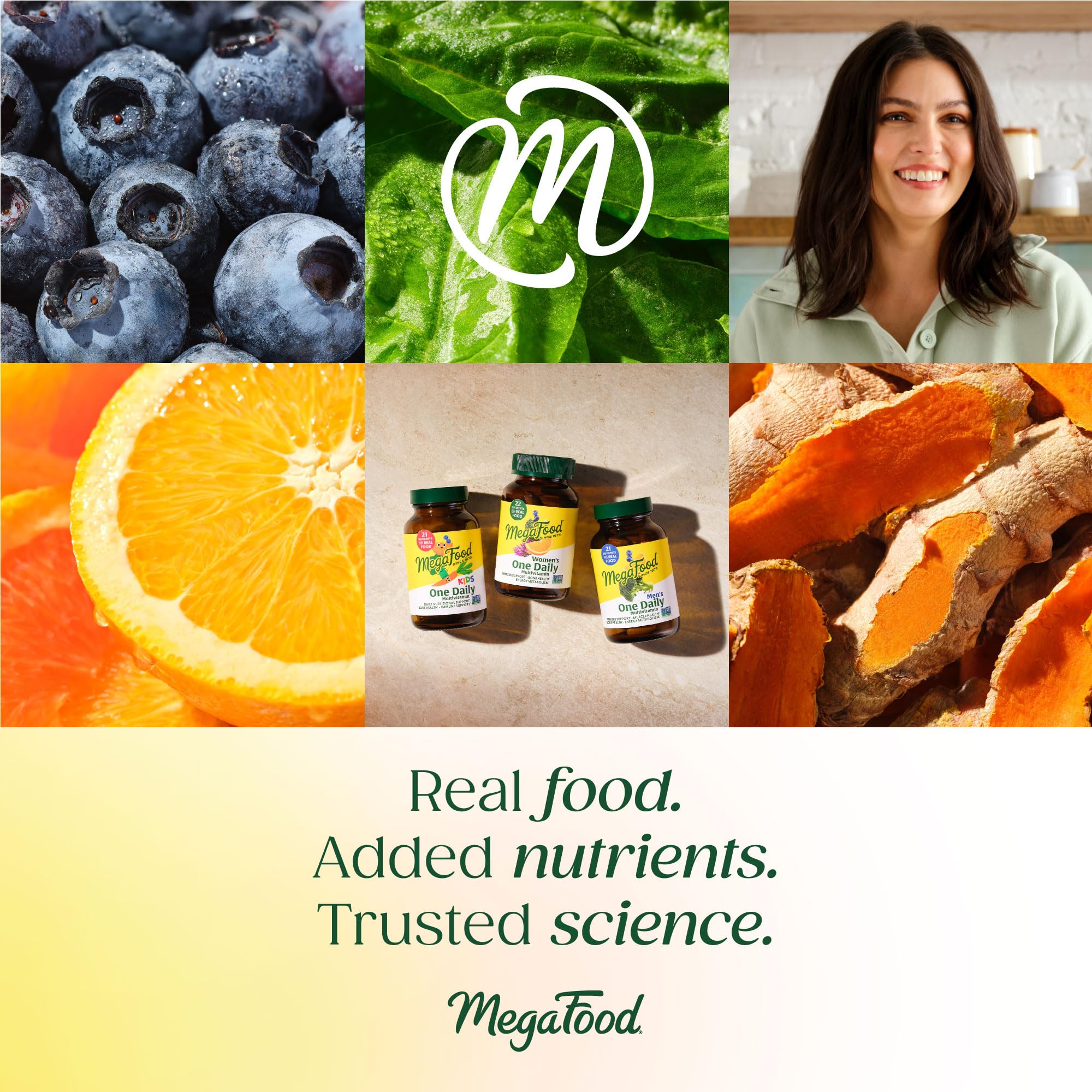 MegaFood Multivitamin for Fifties 231g nutritional information