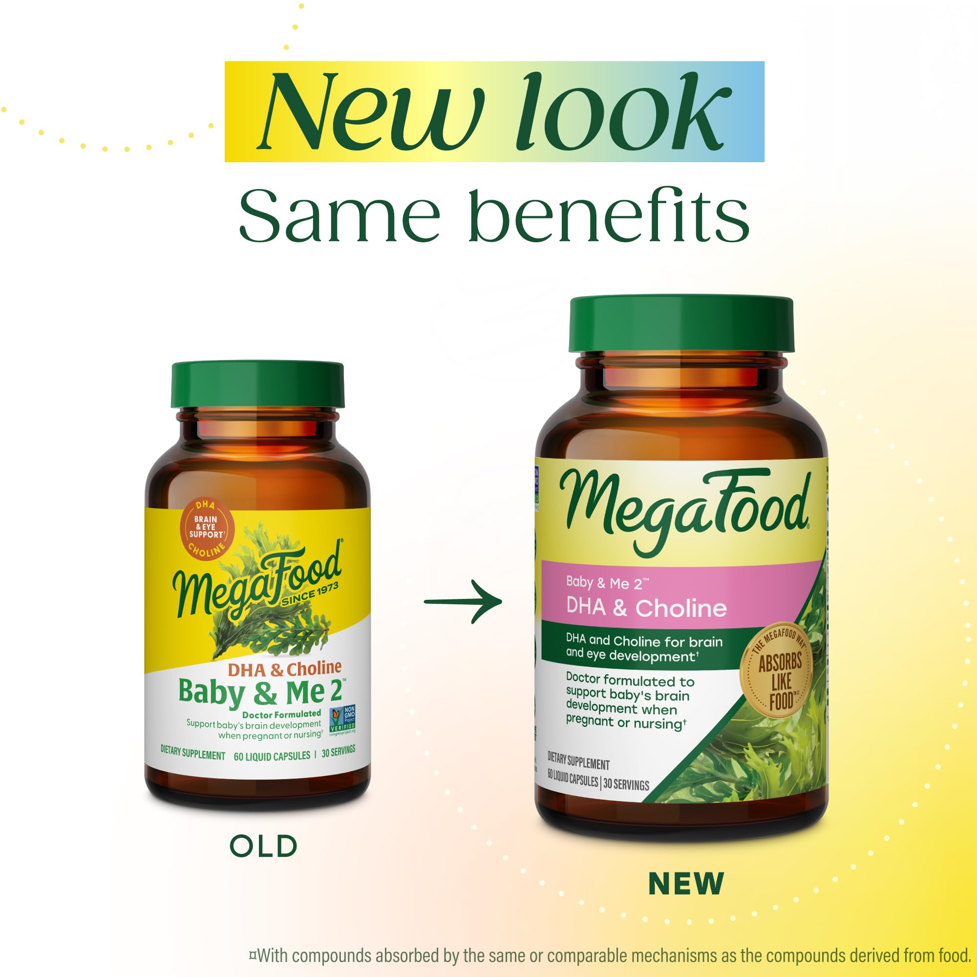 MegaFood Prenatal DHA & Choline liquid capsules close-up