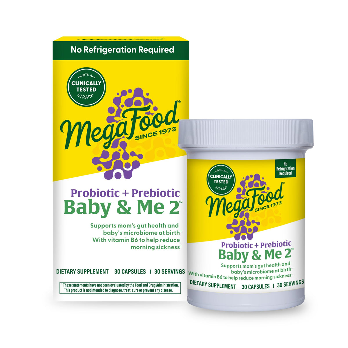 MegaFood Probiotic Supplement for Women front view with packaging