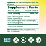 MegaFood Reishi Mushroom Capsules 60 count bottle side view