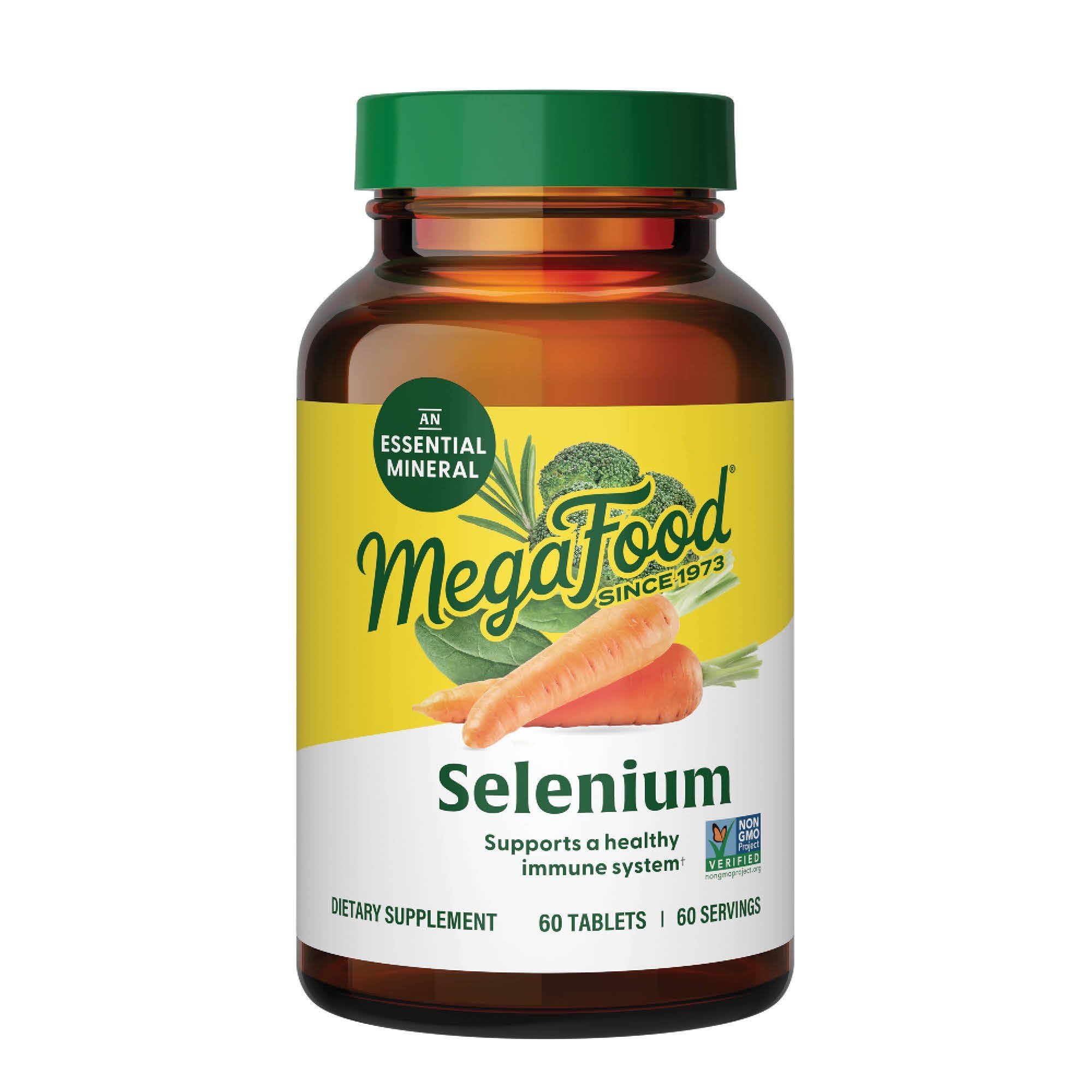 MegaFood Selenium Supplement 50mcg front view