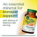 MegaFood Selenium Supplement 50mcg tablet close-up