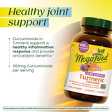 MegaFood Turmeric Extra Strength 300mg Curcuminoids label close-up