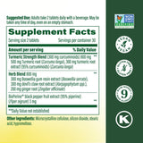 MegaFood Turmeric Extra Strength 300mg Curcuminoids side view