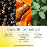 MegaFood Turmeric Powder 500mg with smoothie ingredients